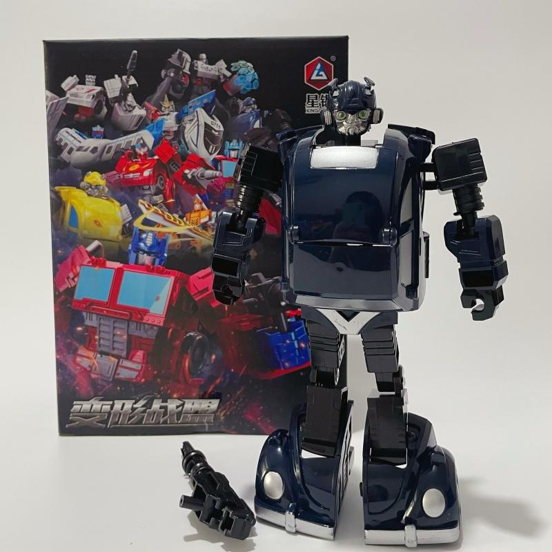 19CM Cool Transformation Toy Robot Car Boy Anime Action Figures Plastic Engineering Model Classic Kids Gift ZZKJ ABS Poseable Articulated Scale