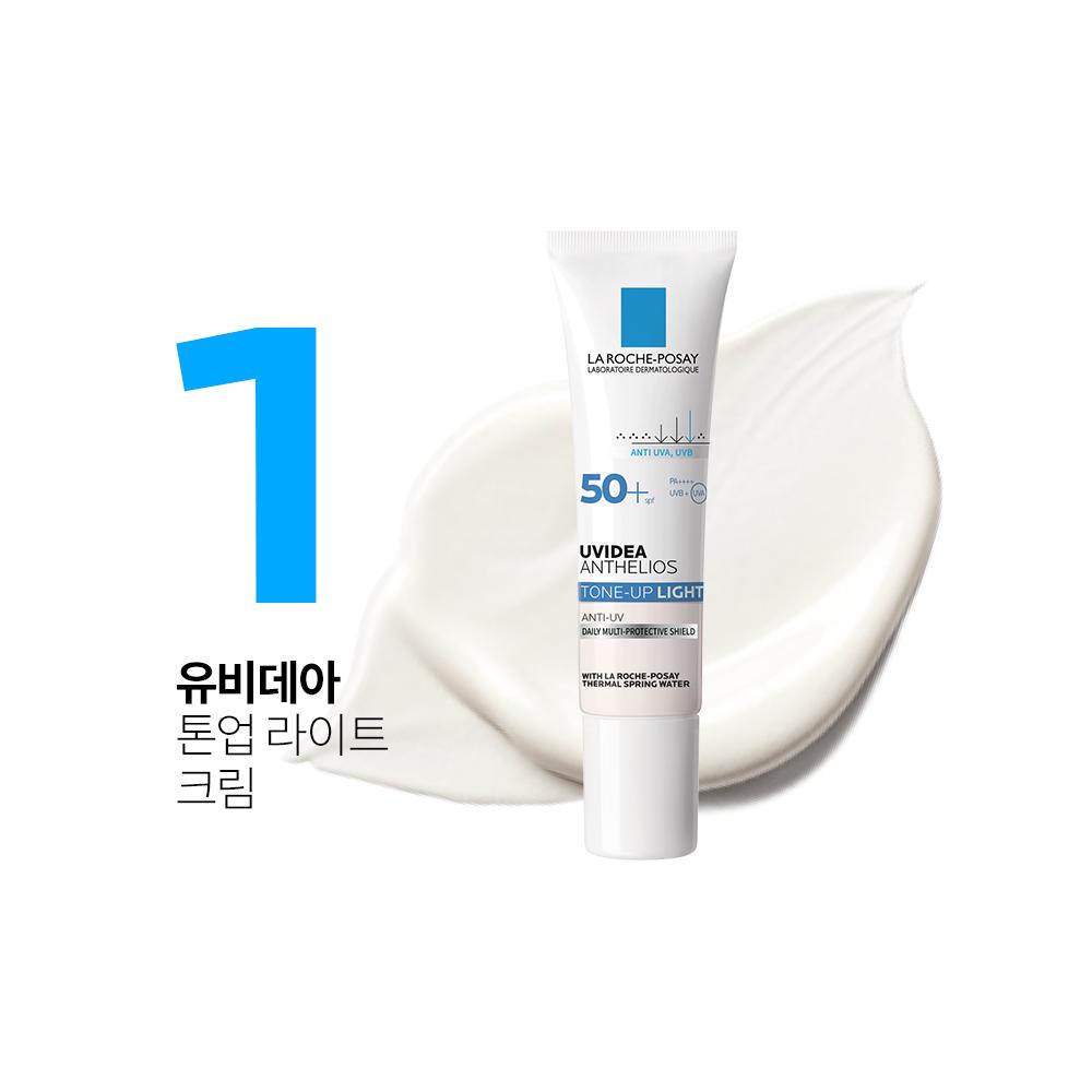 La Roche-Posay Uvidea Anthelios Crema Leggera Tone-Up 30ml - Luminosità Illuminante, Coreana