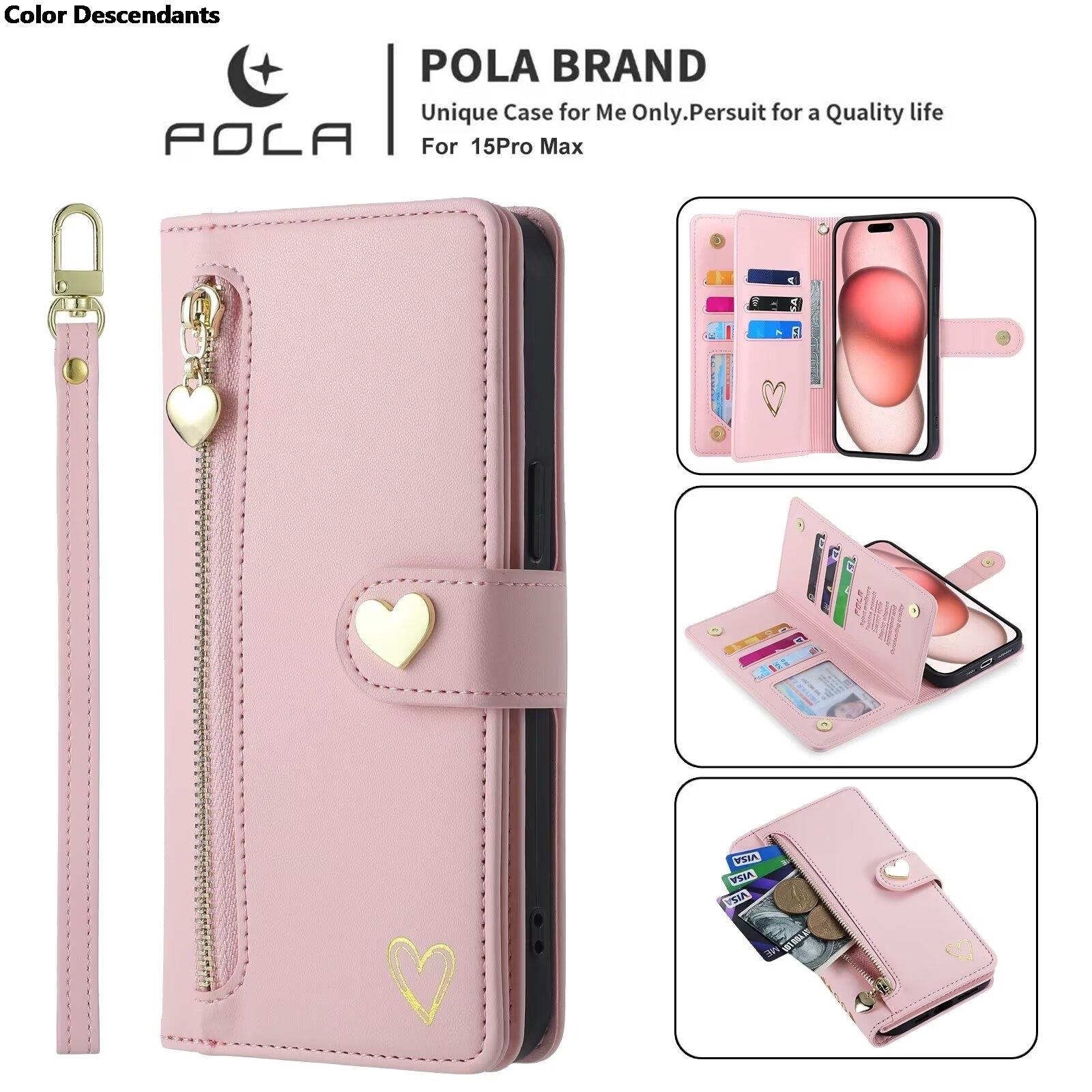 

For Xiaomi Redmi Note 13 Pro Plus 5G Zipper Wallet Leather Case For Redmi Note 13 4G Case Note12 Turbo 12S 12T 12R 12 Pro+ Cover Redmi Note 13 5G-Case & S розовый