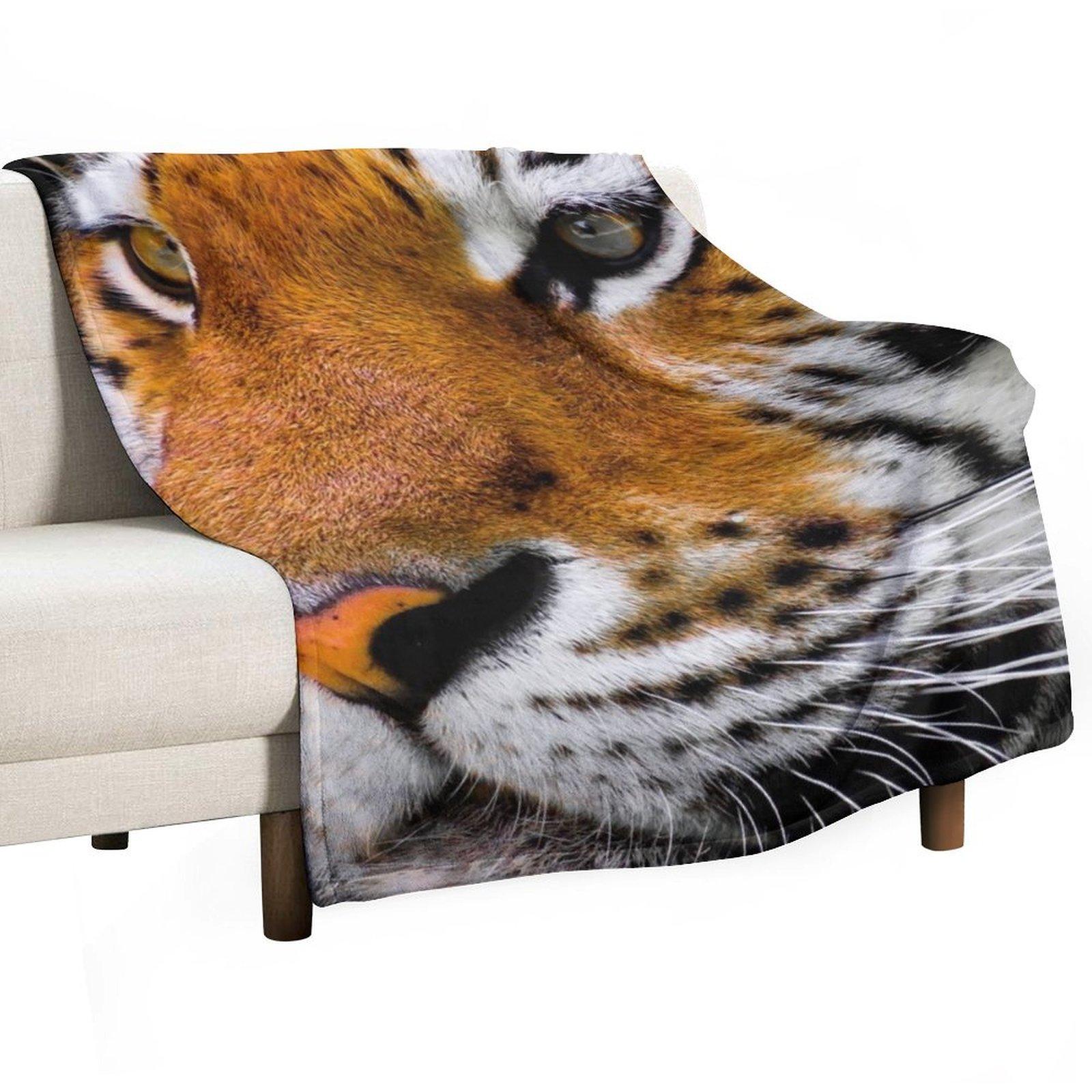 

Бенгальский тигр Плед Одеяла для кровати косплей аниме рождественские подарки Теплые одеяла 30x40in