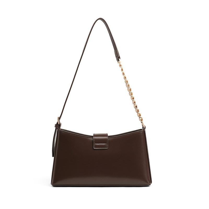 Bag Leather Women'S Bag Underarm Bag Light Luxury Simple Messenger Bag French Shoulder Bag Luggage