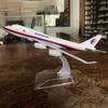 16CM 1:400 B747 Airplane Model Toy with Plastic Stable Base Realistic Alloy Die-cast Aircraft Ornament Kids Boys Plane Enthusiasts Collectible Gift