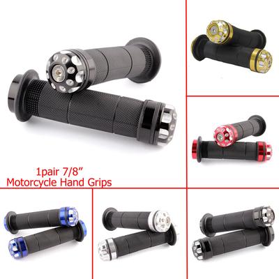 22mm 7/8" Motorcykel Crosscykel Gummihandtag Handtagspedal Biker Skoter Styrehandtag Modifierad Allmän