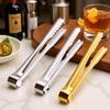 Compact Stainless Steel Ice and Sugar Tongs - Creative Bar and Kitchen Utensil
