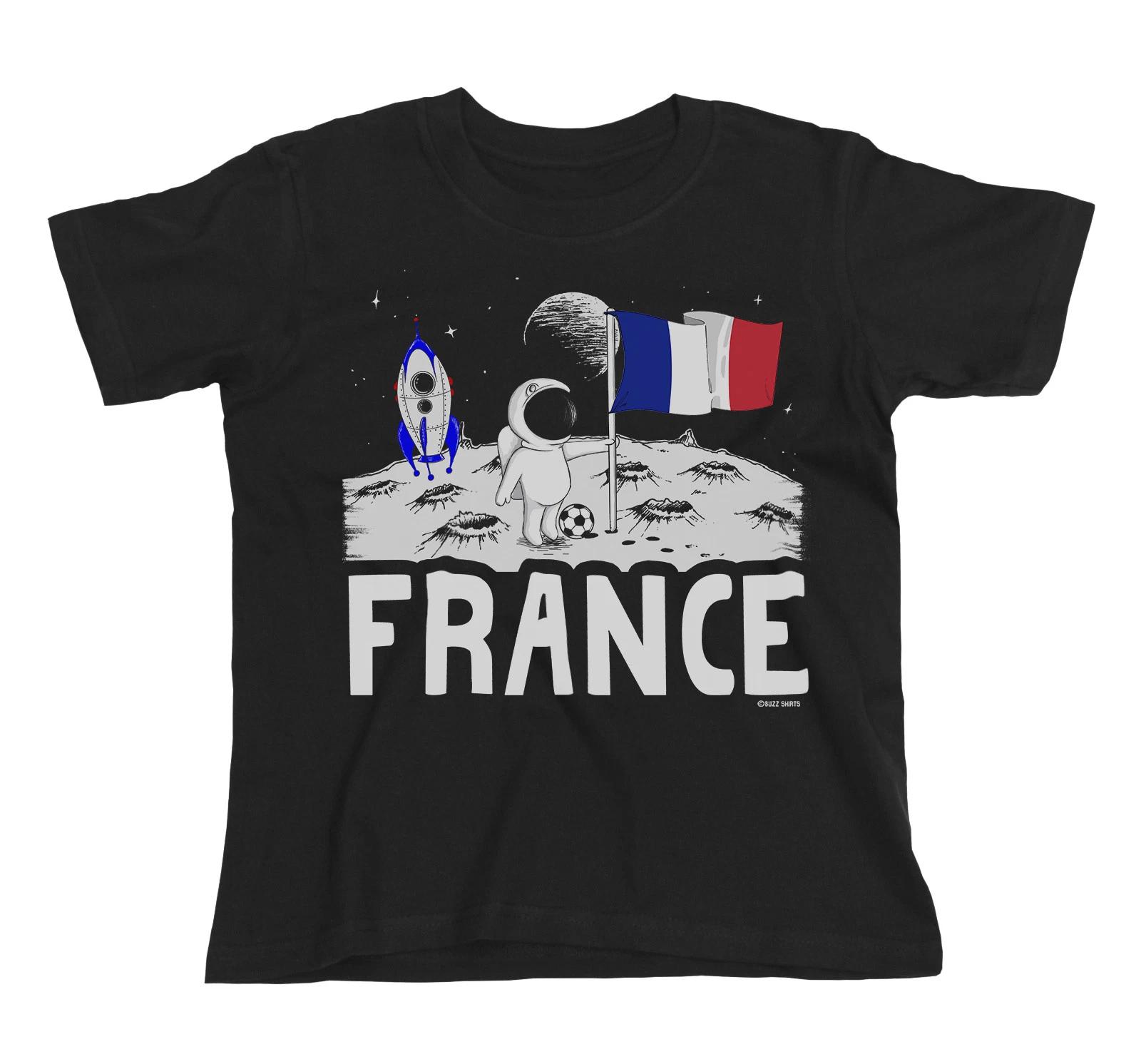 

Kids FRANCE T-Shirt MOON Flag Patriotic Sports Fan Kit World Cup 2026 Kit Jerse 160