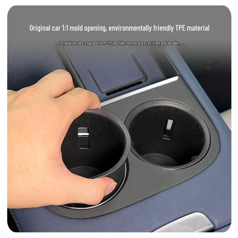 Compatible 23-24 XPeng G6 Center Console Cup Holder Anti-Slip Car Interior Decoration Cover.