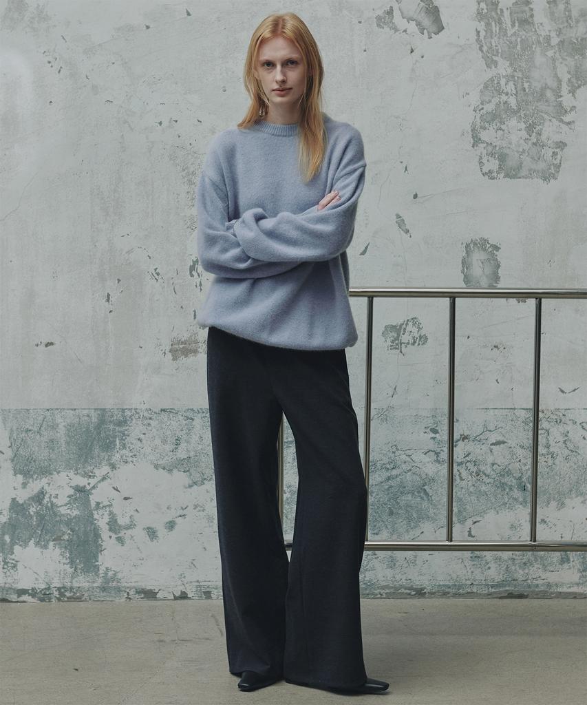 From Wear Winter Wool Elastic Pants_Navy Black