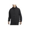 Nike Sportswear Solid Color Drawstring Loose Sweatshirt Unisex Tops Black FN8258-010