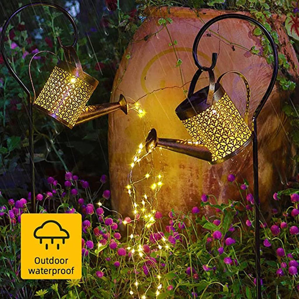 Solar-Powered Waterproof Flower Fairy Garden Lamp