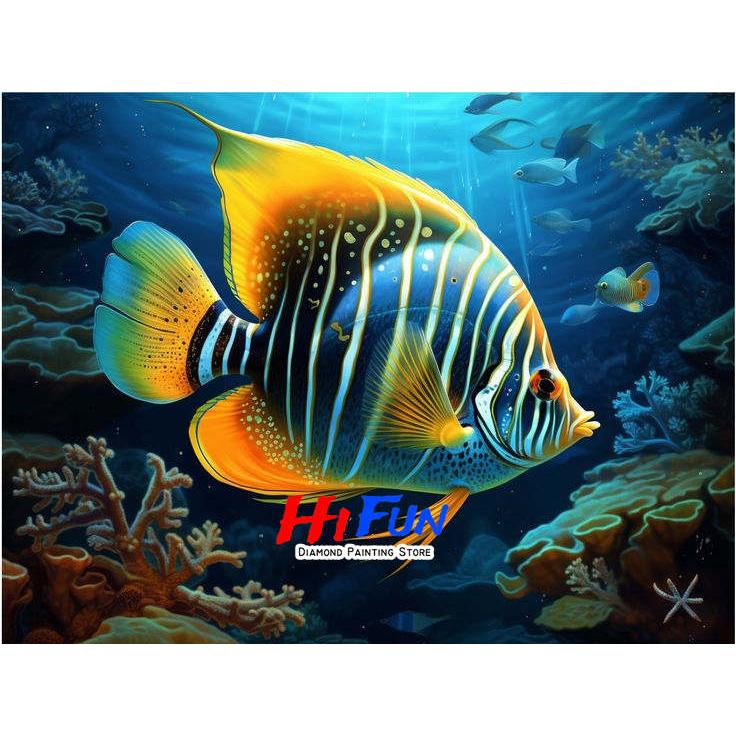 New Fish Under The Sea Landscape Diamond Painting Embroidery Cross Stitch Mosaic Tropical Fish DIY Full Drill Diamond Art