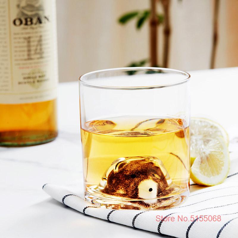 Nové Přátele Sklenice na Whiskey Barevná 3D Zvířecí Hlava Sklenice na Víno Severský Styl Medvěd Sklenice na Vodu Pták Šálek na Kávu Pivní Půllitr Dropshipping