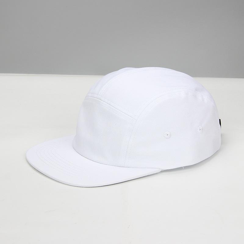 Custom Printed LOGO Cotton Washed Big Size Baseball Cap Hip-hop Trendy Skateboard Cap Men Women 5 Panel Cap Flat Top Sports Hat