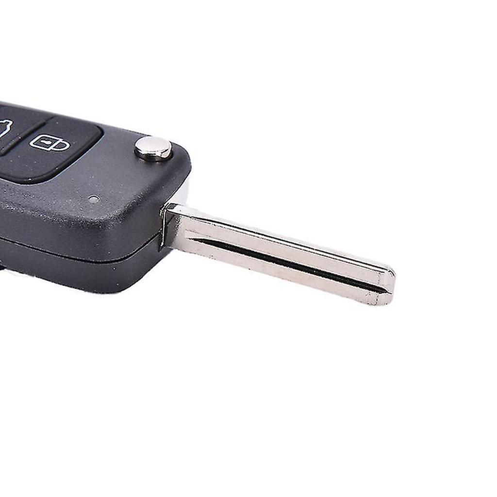 3 Button Flip Key Shell for Hyundai i10 i20 i30 ix20 ix35 Elantra Veloster Tucson and Kia Rio Ceed Picanto Sportage Sorento No Electronics