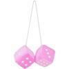 Custom 3D Square Dice Plush Toy with Logo for Car Pendant
