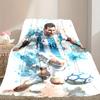 1pc Easy-Care Football Star Messi Blanket, Perfect for Couch, Bed, Home, Travel & More, Warm & Durable Printed Blanket