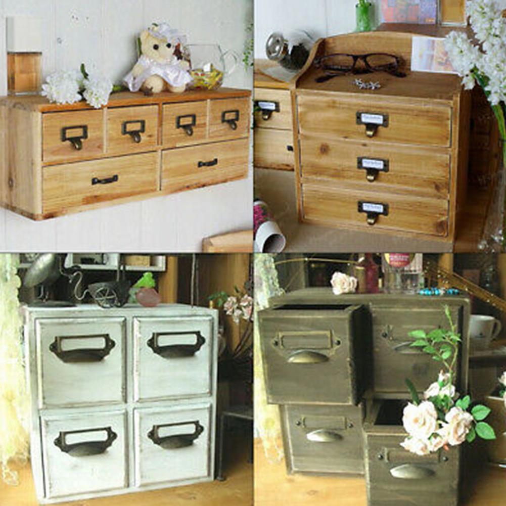 Pull Handle Home Frame Holder Iron Jewelry Box Retro