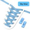Colorful Lock Elastic Laces Sneakers Shoelaces Without Ties Tennis No Tie Shoe Laces Kids Adult Wide Shoelace Shoe Accessories