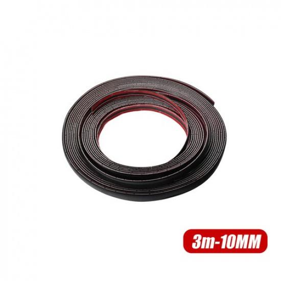 9.8FT Car Door Side Chrome Plated Trim Strip Protector Tape Sticker Accessories