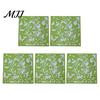 Hanging Partition Panel 5Pcs Room Divider Panel, Hollow Flower Butterfly Bird Wall Screen, Decor Square Decorative for Home Living