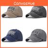 Classic Wash Vintage Letter Baseball Cap With Adjustable Fit For Summer Outdoor Wear