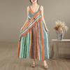 Sleeveless Strap Cotton Vintage Floral New In Dresses For Women Casual Loose Long Summer Dress Elegant Clothing