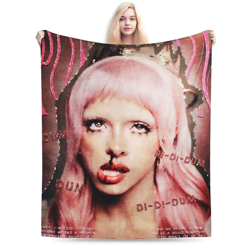 Melanies Martinezs Blankets Music Singer Plush Throw Blanket Bedding Couch Decoration Lightweight Bedspreads