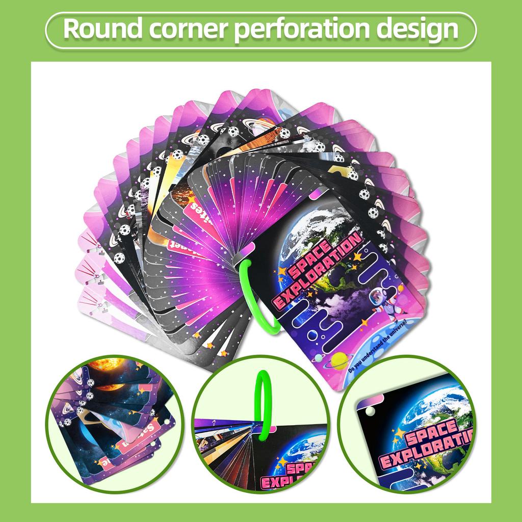 34 Realistic Space Planet Cognition Children Baby Cognition Parent-Child Interaction Education Cards