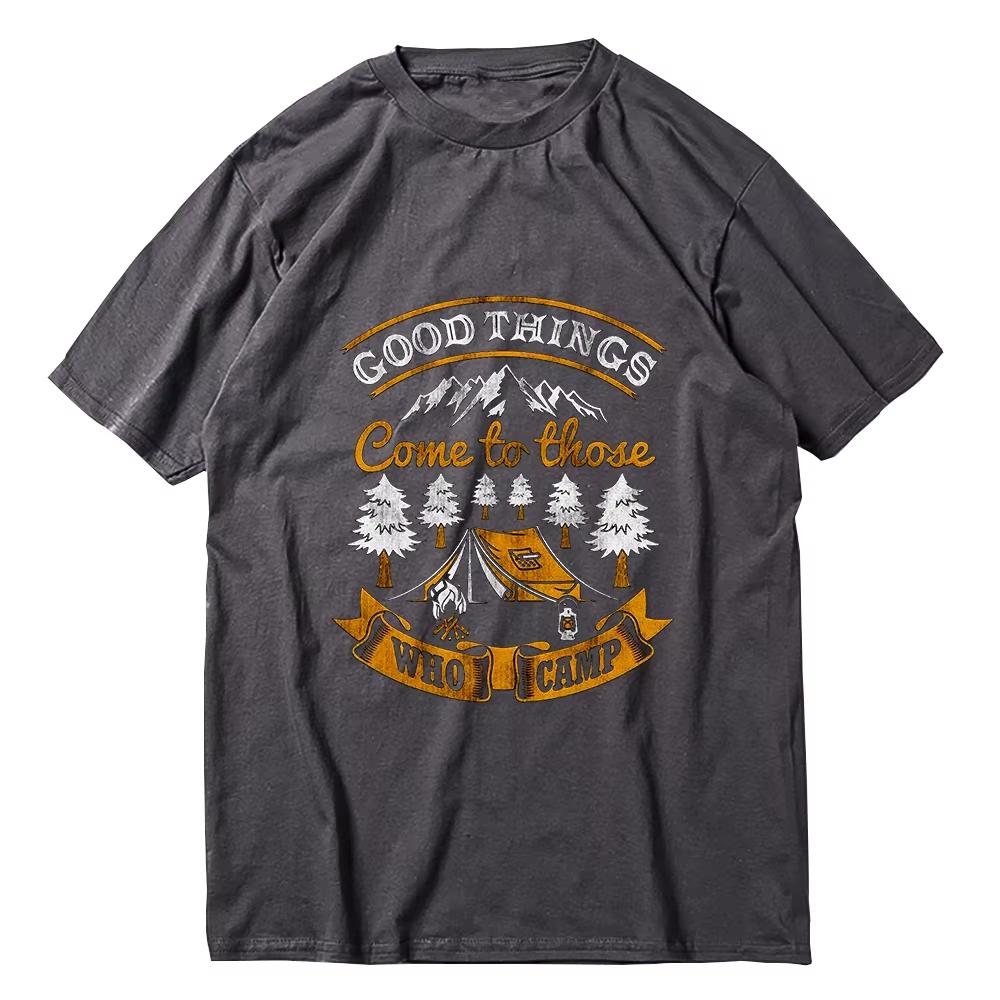 

2025 Лето Новая Coolmind YA005 Эксклюзивная Графика Любитель Кемпинга Мужская Футболка Большой Размер Крутая Мужская Футболка Круглый Вырез Унисекс Футболки Топы 4XL