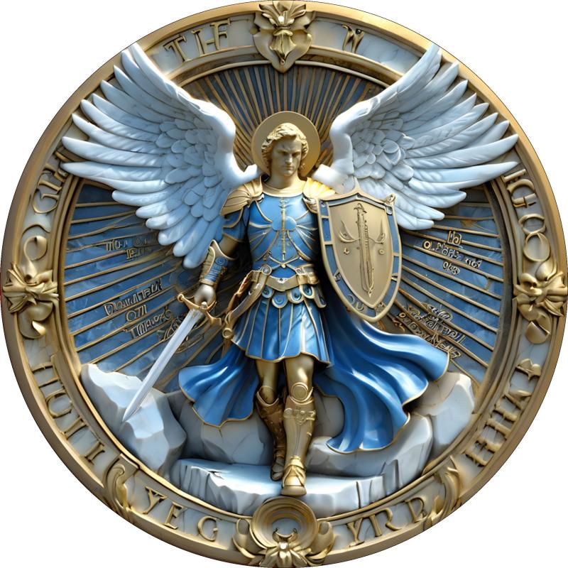 1PCS 2D Flat Home Decor Wooden Disc Angel Sub Series Holy Angel Redemption Bedroom Wall Decorations Photo Props Decoration elvis