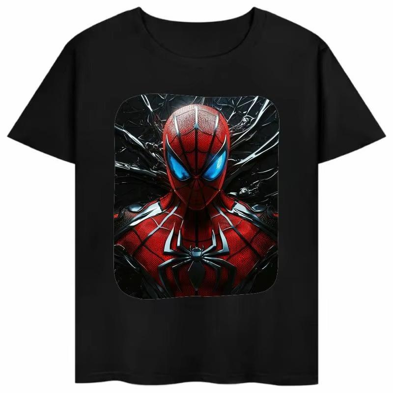 SpiderUnisex printed Tshirt 2026 summer new style loosefitting casual trendy shortsleeved top