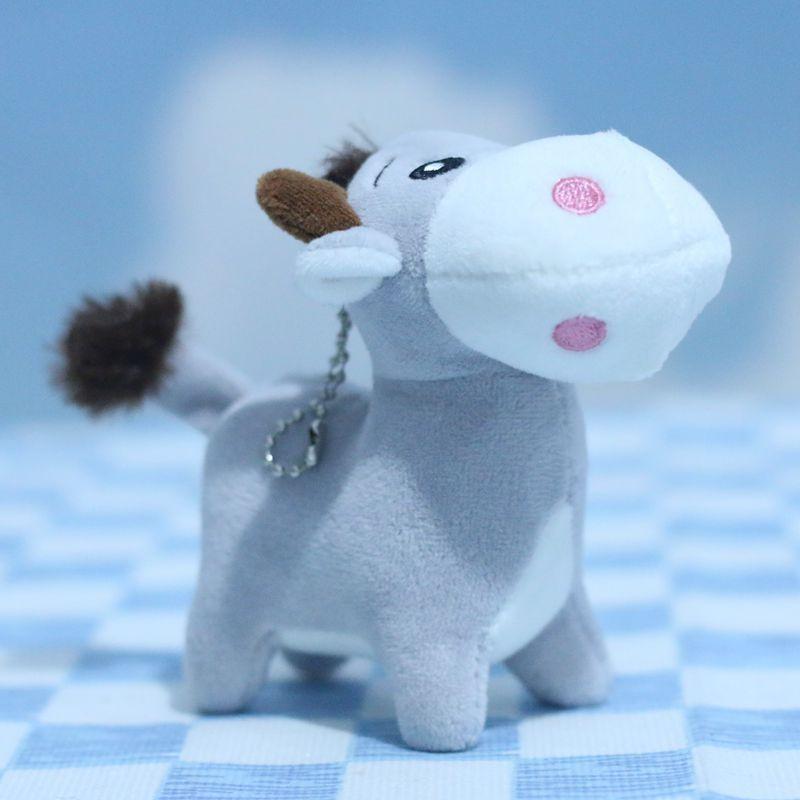Donkey Plush Sweet Keyring Charming Cartoon Soft Toy For Bags And Fun Accessories