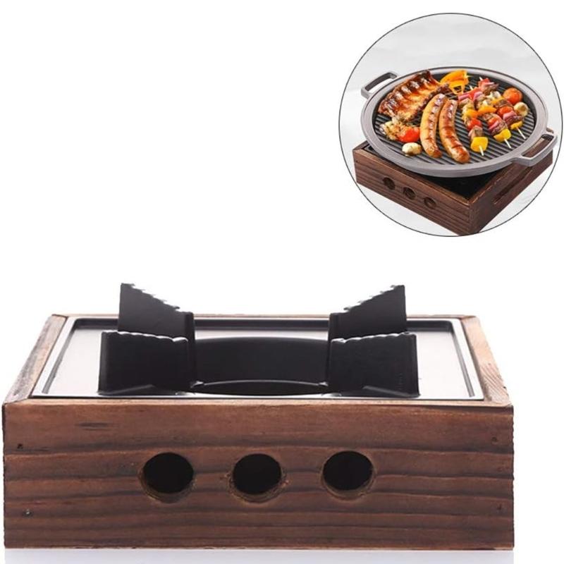 Portable Wood Cooking Grills Stove Compact Outdoor Camp BBQ Cooking Furnaces For Camping Picnics And Backpacking