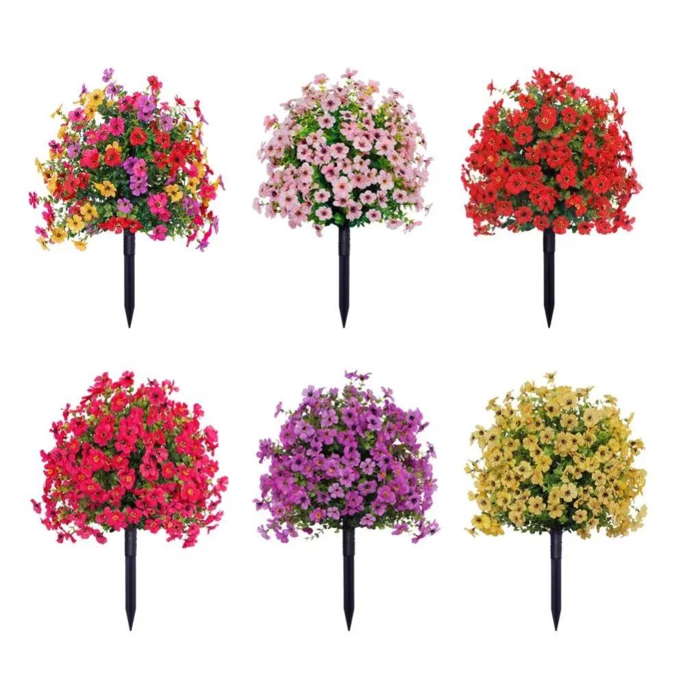 Eucalyptus Flower Artificial Fake Violet Flower Yard Art Micro Landscaping Fake Violet Flower Ball DIY Plastic Plastic Plants