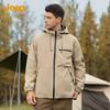 Men's Spring/Autumn Windproof Hiking Jacket with Detachable Hood