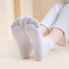 ! Women Toe Socks with Separate Fingers Summer Solid Color Cotton Five Finger Socks Women Low Cut Ankle Socks Yoga Sport