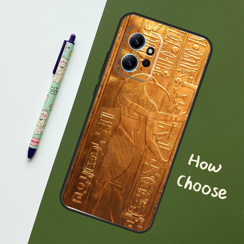 

Чехол с египетскими иероглифами для Xiaomi Redmi Note 14 10 11 12 13 15 Pro Plus Чехол для Redmi 15 13C 12C 10C 14C 15C Redmi Note 13 Pro 4G
