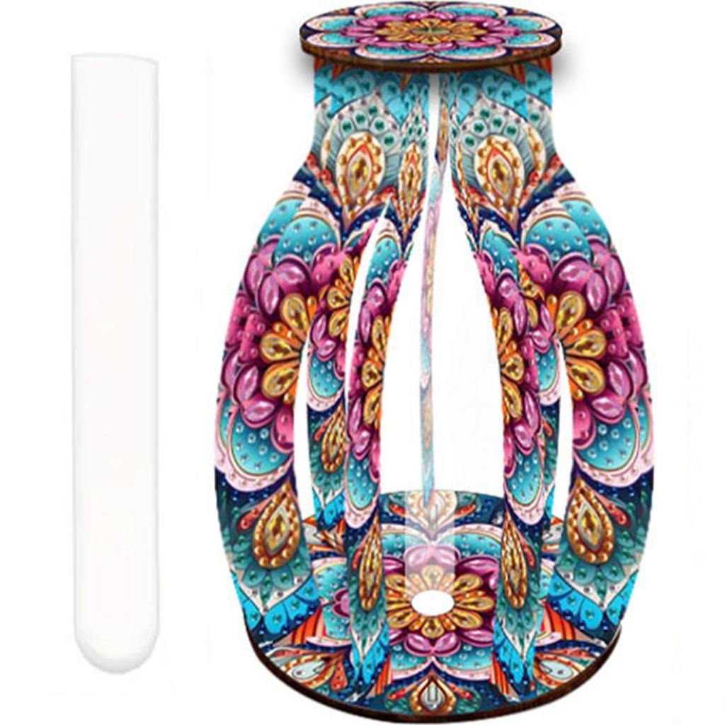 Diamond Painting Flower Vase 5D DIY Diamond Painting Desk Ornament Flower Vase for Home Office Decor