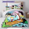 Calvin and Hobbes Pattern Bedding Quilt Set Quilt Cover Pillowcase Home Decoration Gift (1 * Duvet Cover + 2 * Pillowcase, Without Core)