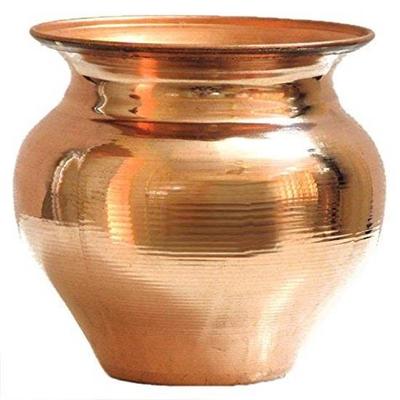Lota de Cobre Tambe Ka Lota Para Beber Agua Kalash Para Puja 150ml