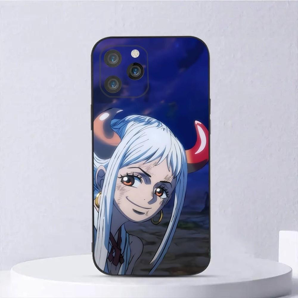 Anime Y-Yamato Phone Case For iPhone 16,15,14,13,12,11,Plus,Pro Max,XS,X,XR,SE,Mini,8,7 Soft Silicone Black Cover