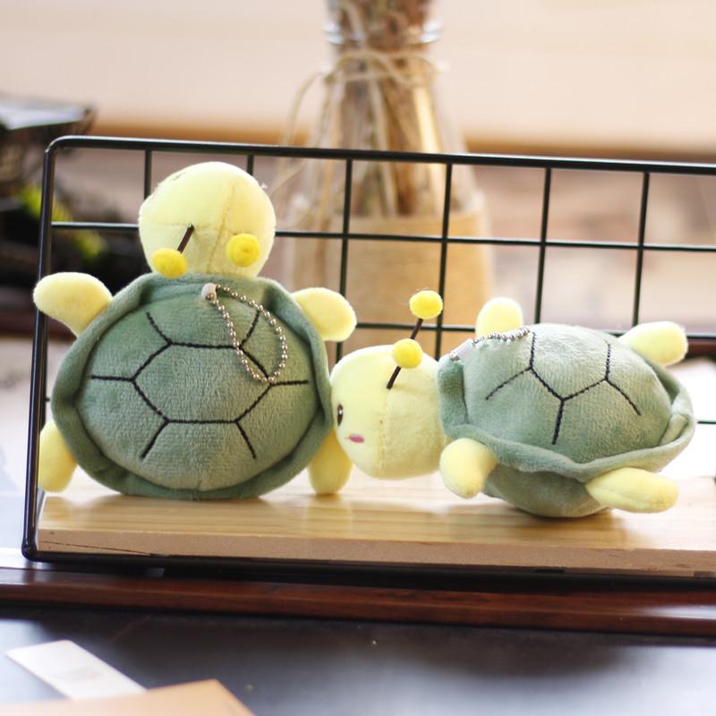 Cute Little Turtle Pendant Plush Toy Cartoon Bee Backpack Hanging Decoration Keychain Turtle Honey