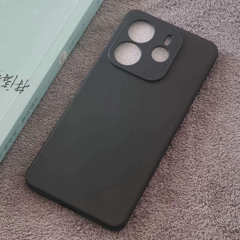 

For Xiaomi Redmi Note 14 4G Case Black Matte Soft TPU Back Phone Cover for Redmi Note 14 Global Version 2025 4G Cases Shells Redmi Note 14 4G чёрный