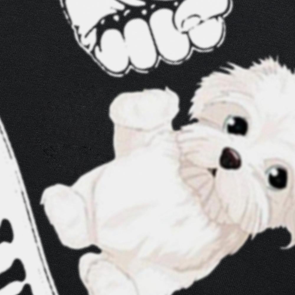 Funny Maltese Best Friend Dog Lovers Graphic T-shirts Men Women's Fashion Casual Tshirt 100% Cotton Loose Oversized T Shirt