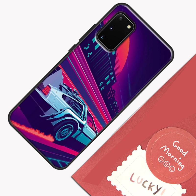 Back To The Future Time Machine Phone Case For Samsung Galaxy S26 S25 S24 S20 S21 S22 S23 Ultra S10 Plus S25 FE Cover Shell