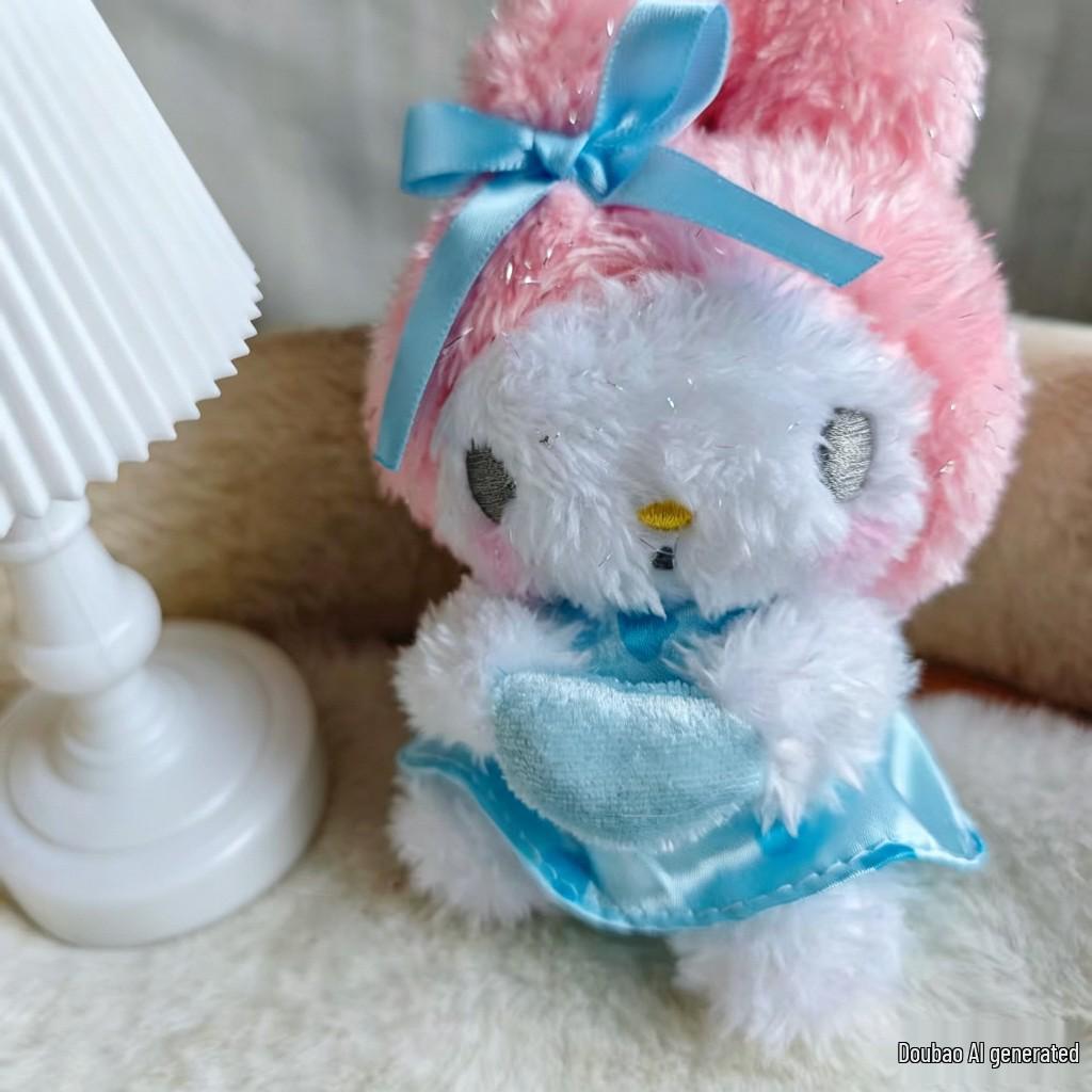 Kuromi, Cinnamoroll, and My Melody Heart Cupid Plush Bag Charm