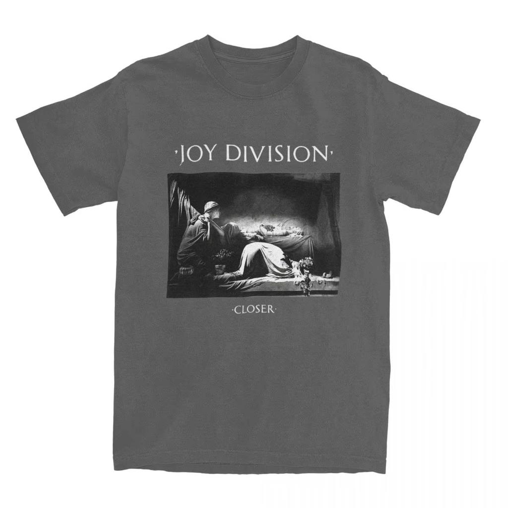 Herr Closer Joy Division T-shirt Musikband 100% Bomull Toppar Nyhet Kortärmad Rundhals T-shirts Presentidé T-shirts