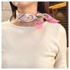 Silk 50x50cm Made in Butterfly Pink G.Barsanti&Figli Women's 100% Scarf, Small, Square, Italy, Design,