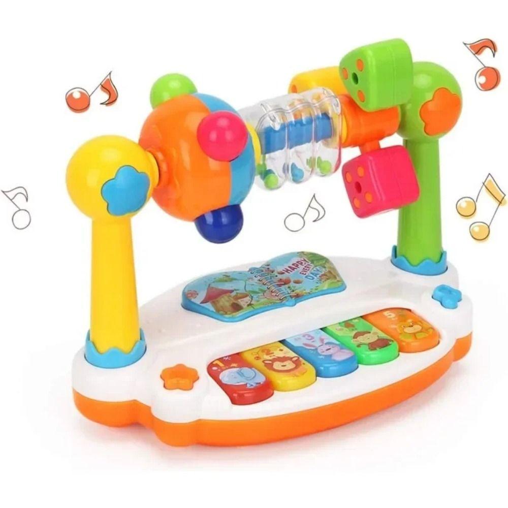Animal Print Baby Piano Toys Light Sound Baby Musical Toy Baby Music Keyboard  Gift