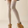 Autumn Winter Kneepad Thickned Knitted Stockings New Thermal Foot Cover  for Women
