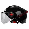 [Custom] Summer Half Helmet for Motorcycle/Electric Bike Unisex Safety with Sun-Protective Clear Visor 3C/DOT Certified